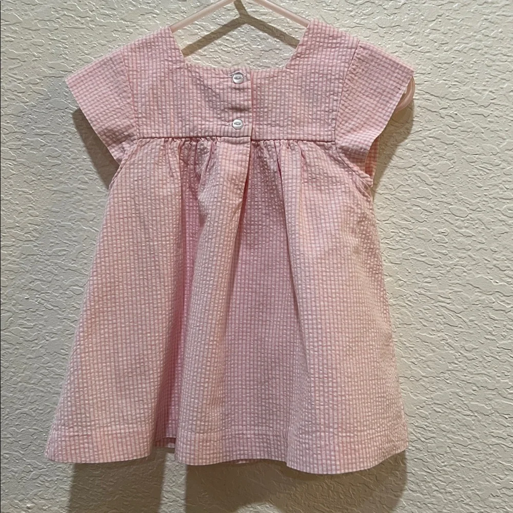 Pixie Lily pink/white dress with kite appliqué size 12M - Picture 3 of 6